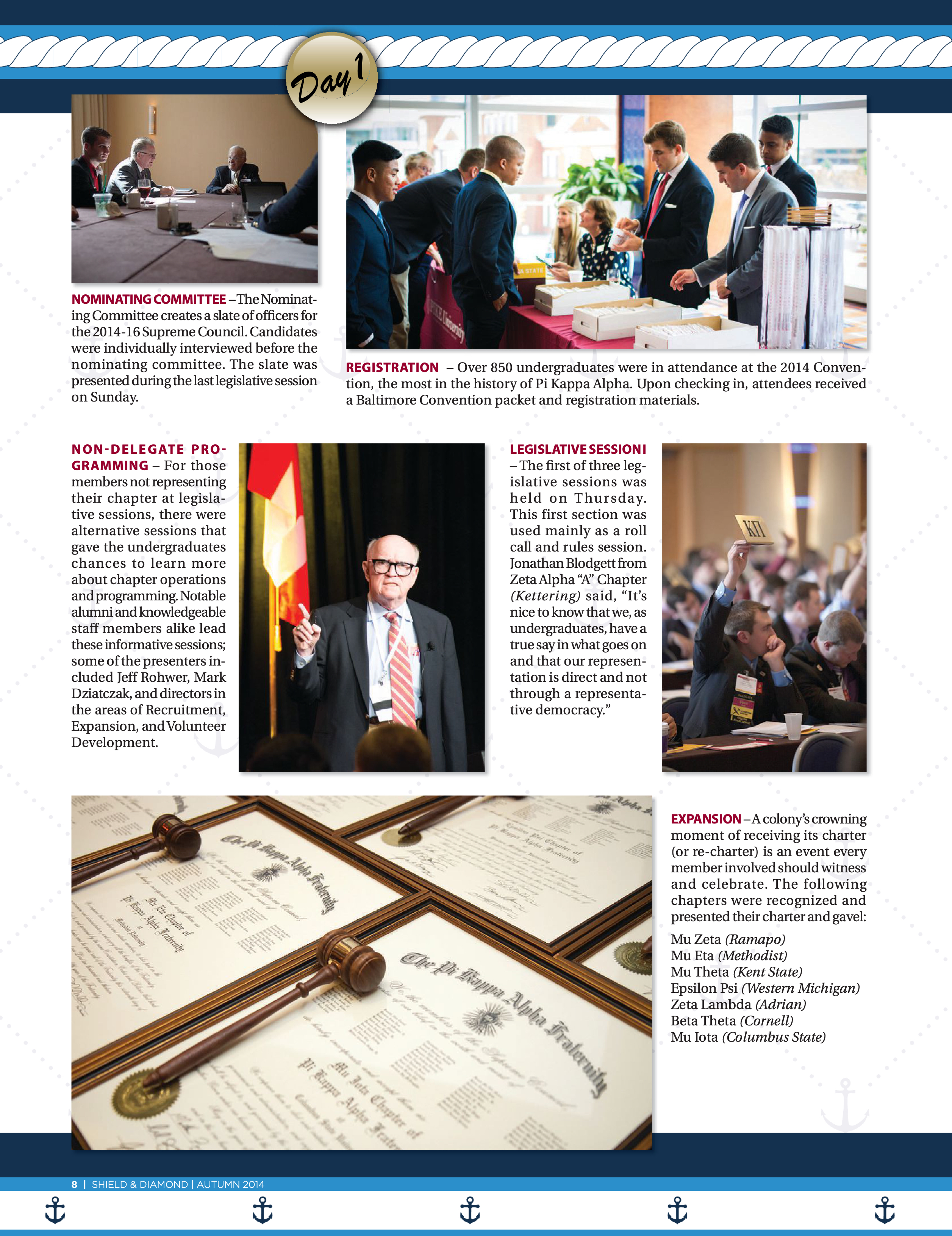 Pi Kappa Alpha's 2014 International Convention: Day 1, Autumn 2014